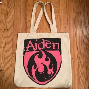 Aiden Pink Flame Tote Bag
